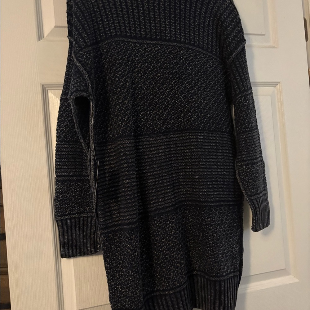 Lucky Brand Blue Oversized Knit Cardigan - Picture 9 of 16